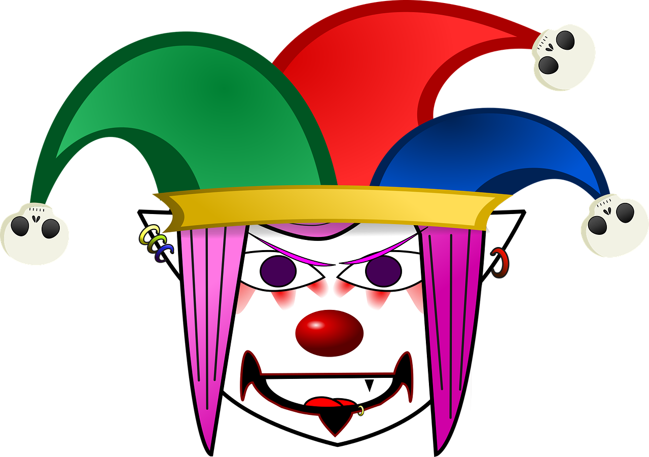 clown jester cartoon free photo