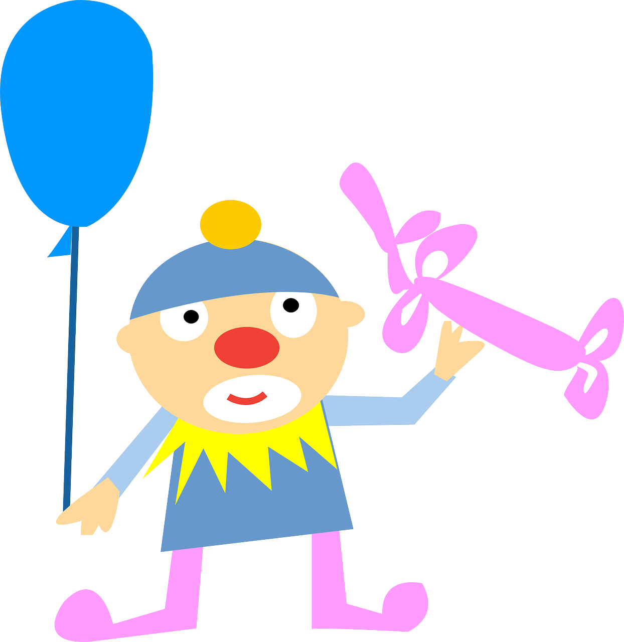 clown balloon character free photo