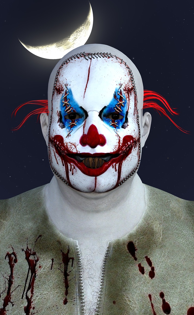 clown horror halloween free photo