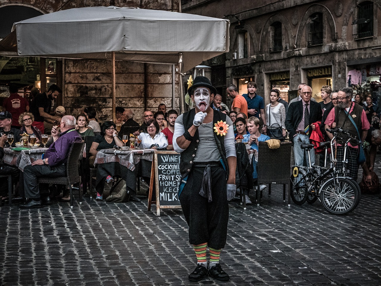 clown artist circus free photo