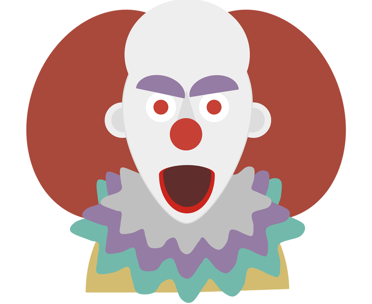 clown terror halloween free photo