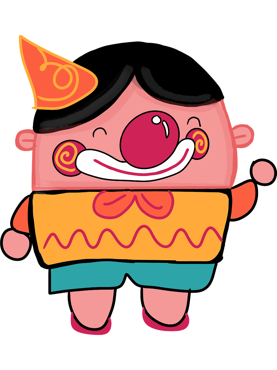 clown  cartoon  character free photo