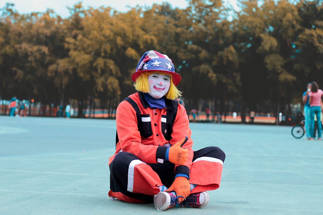 clown  art  person free photo