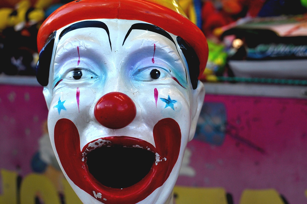 clown  colours  entertainment free photo