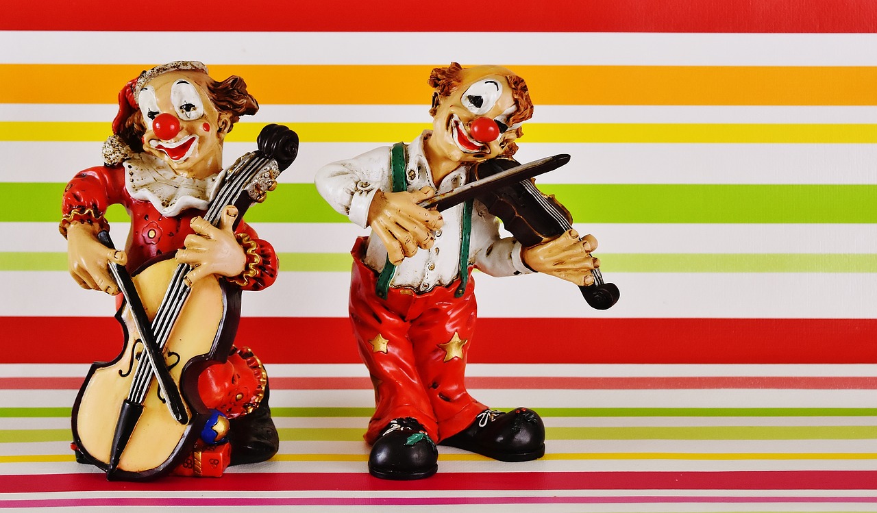 clowns funny musician free photo