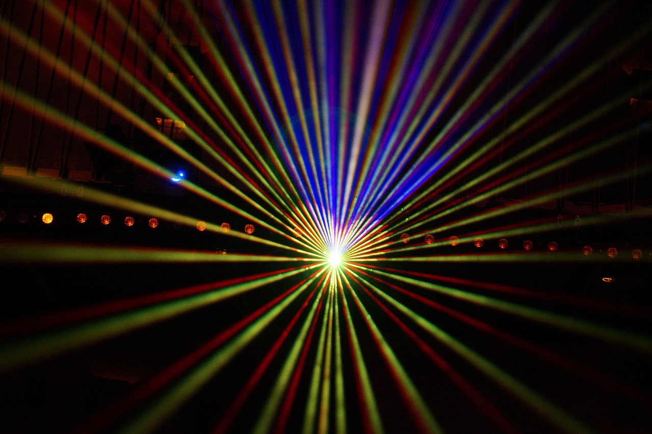 club laser show rays free photo