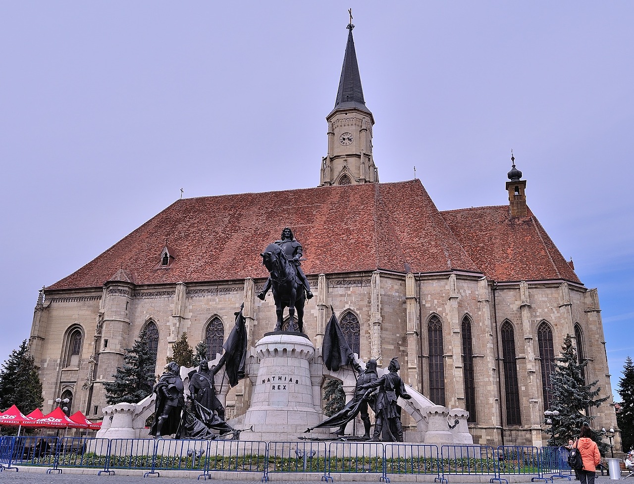 cluj-napoca romania mathias rex square free photo