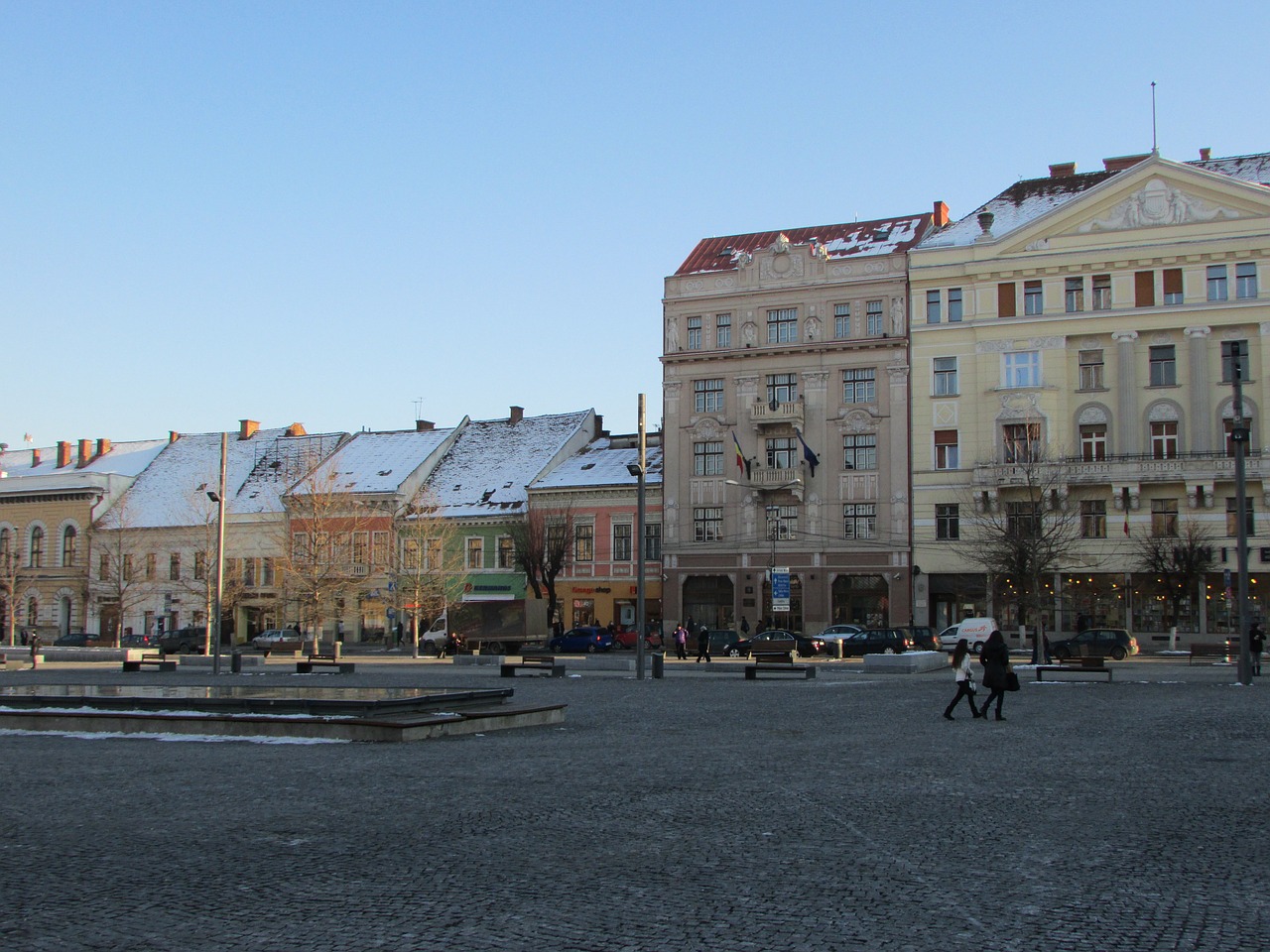 cluj napoca old town buildings free photo