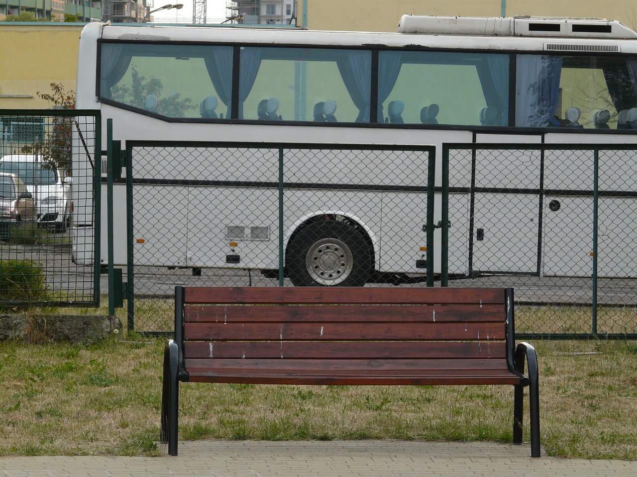 coach bench bus free photo