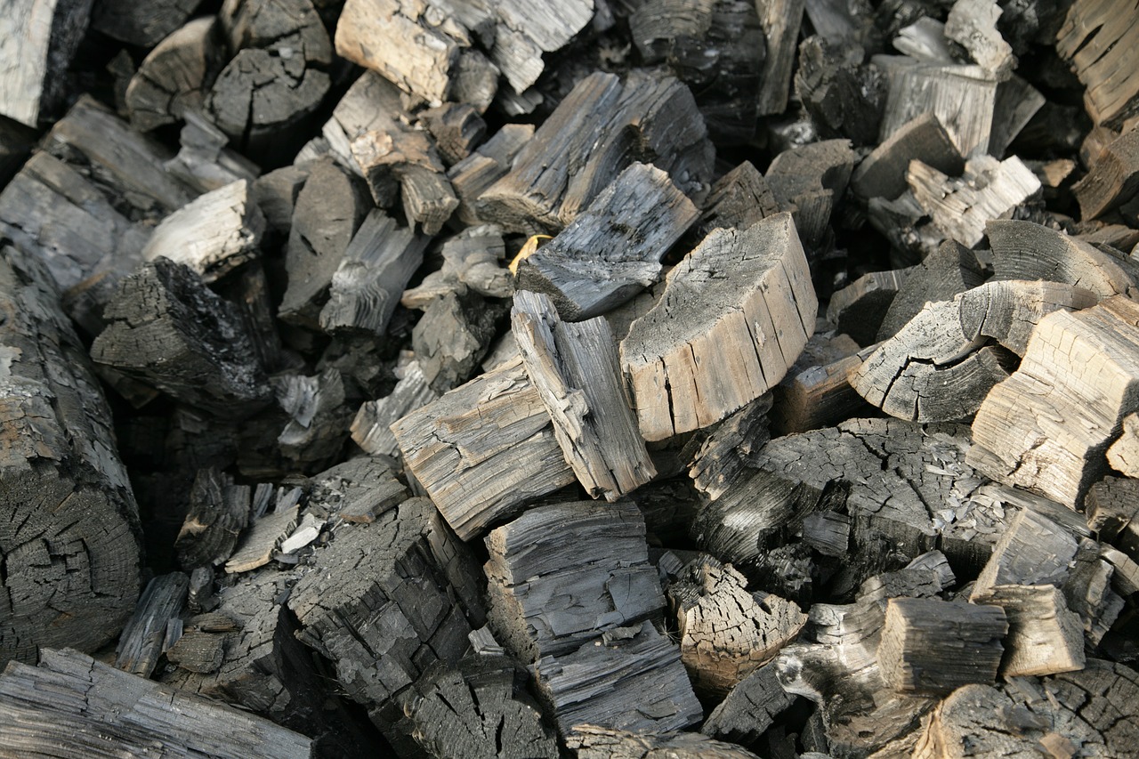 coal firewood black free photo