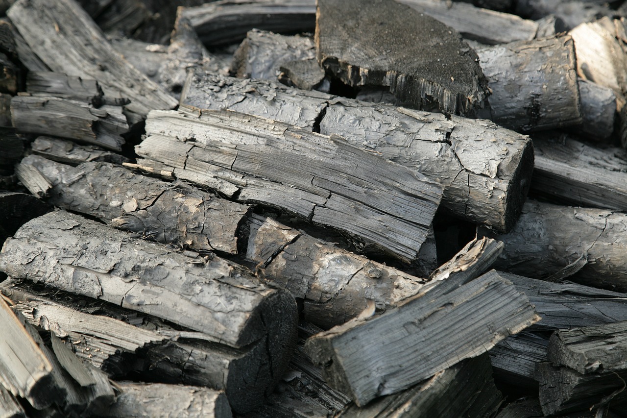 coal firewood black free photo