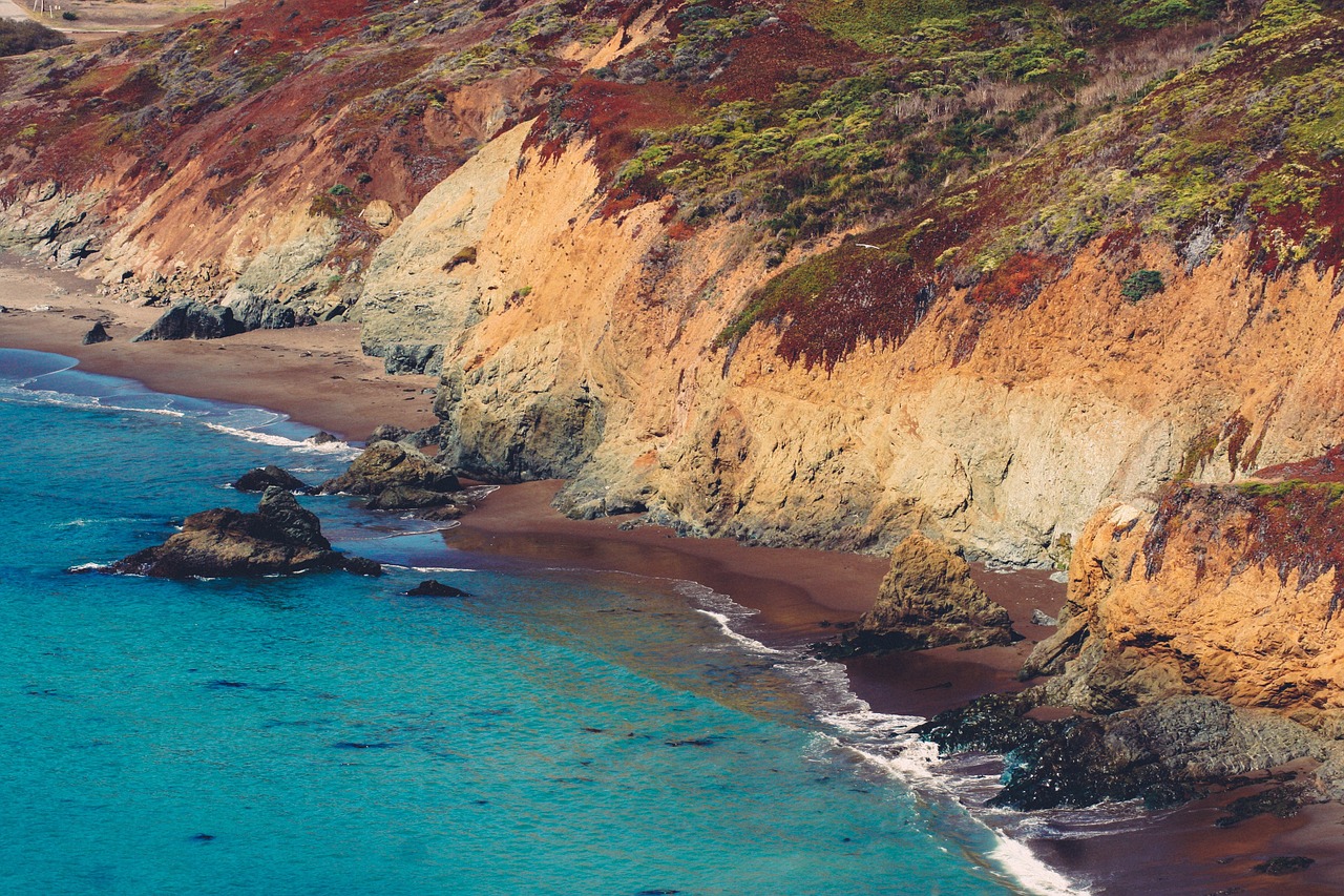 coast cliffs landscape free photo