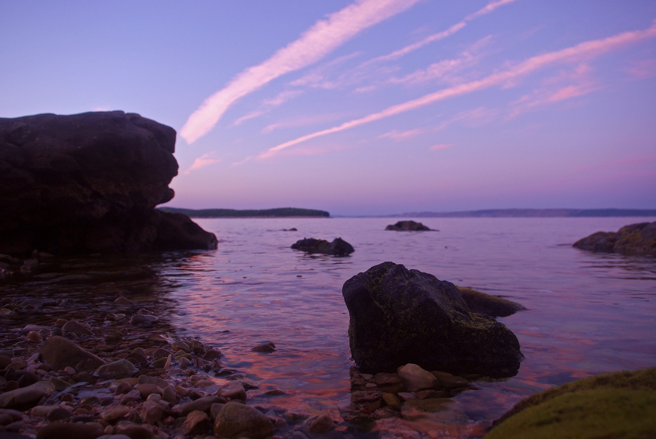 coast sea pebble beach free photo