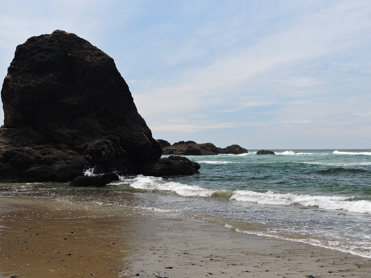 coast oregon coast ocean free photo