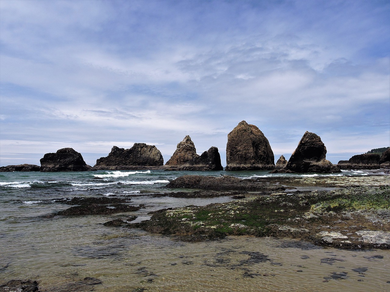 coast oregon coast ocean free photo