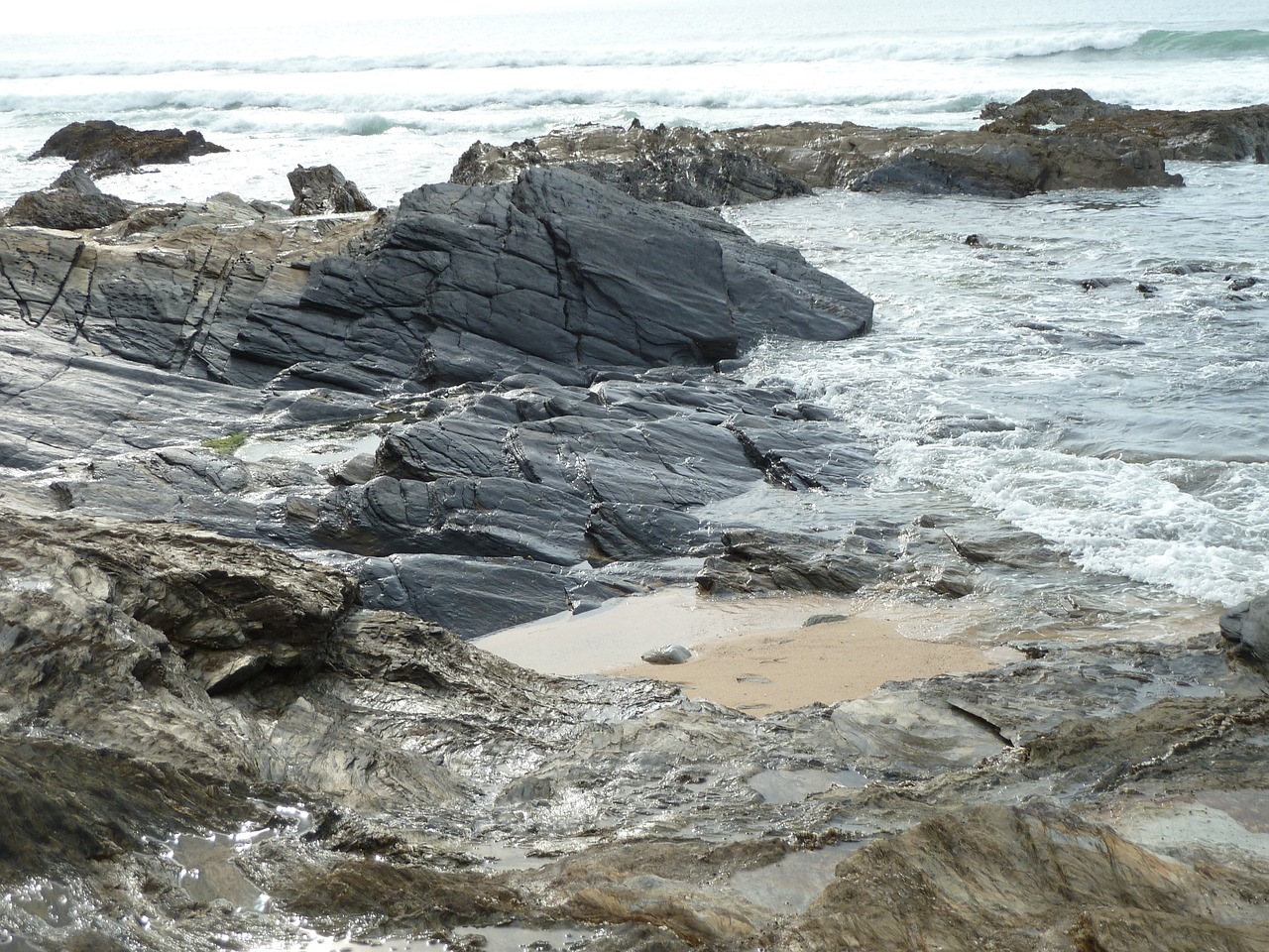 coast portugal slate free photo