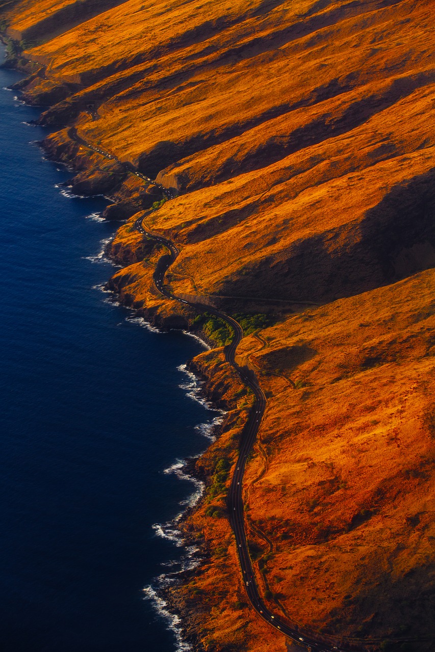 coast mountain ocean free photo