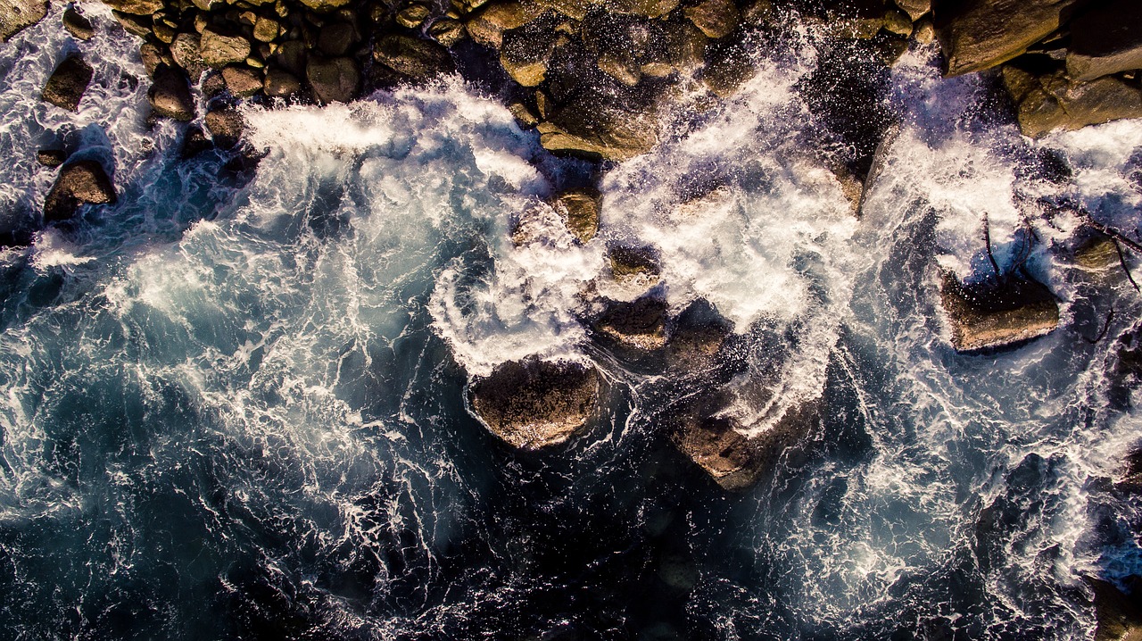 coast ocean rocks free photo