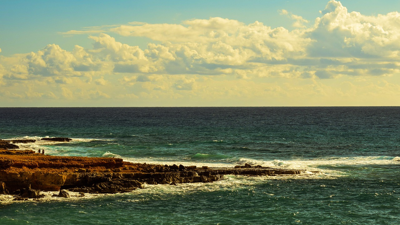 coast rocky sea free photo