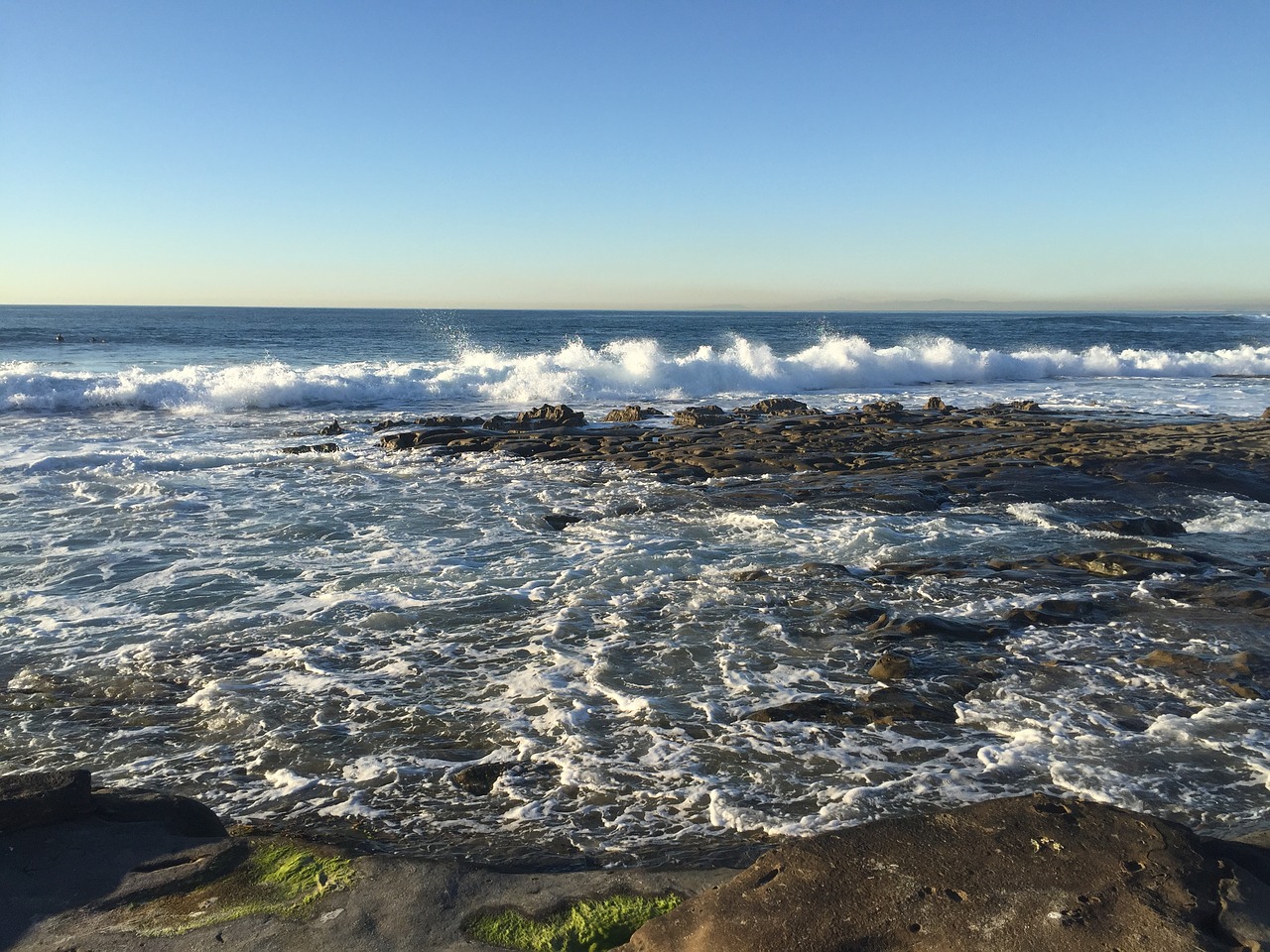 coast beach waves free photo