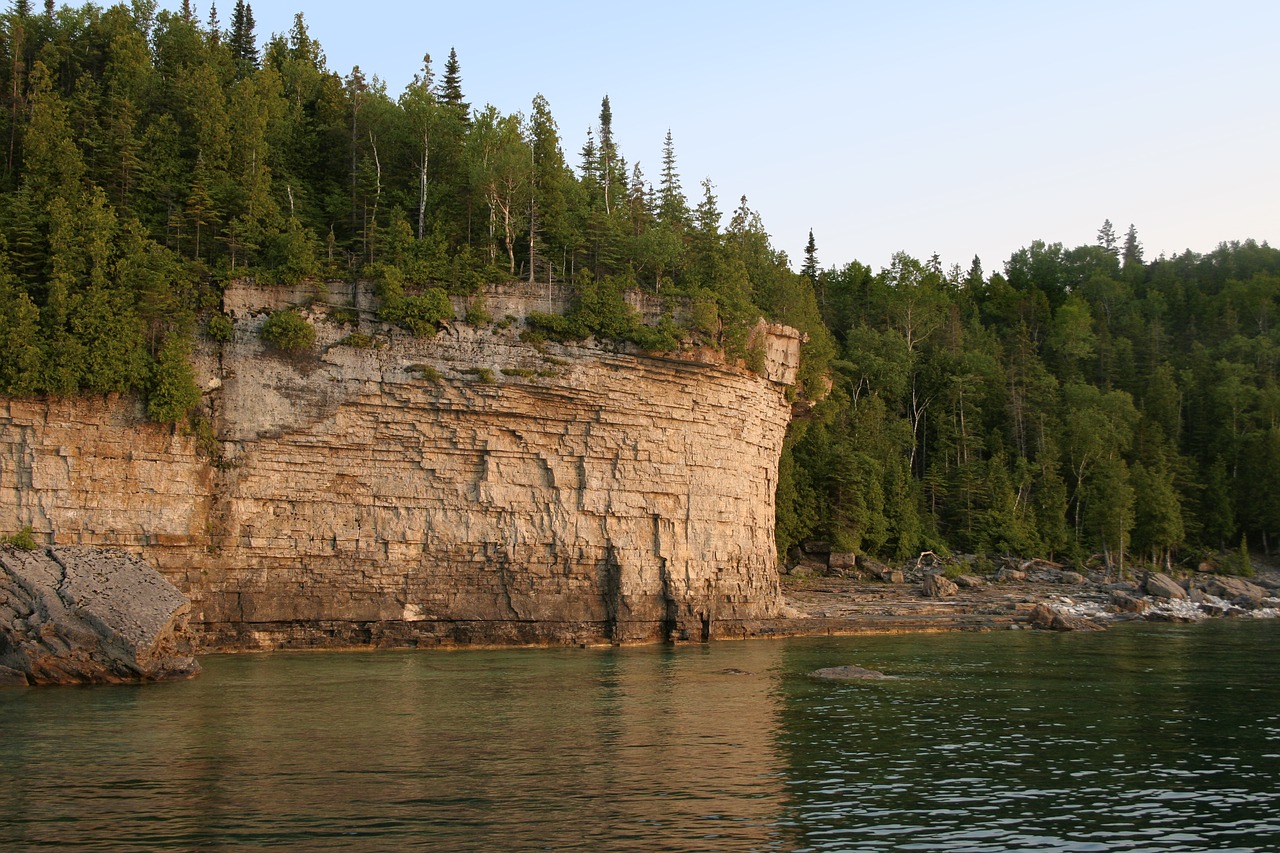 coast cliff rocks free photo