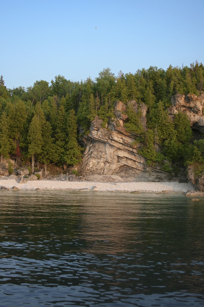 coast cliff rocks free photo