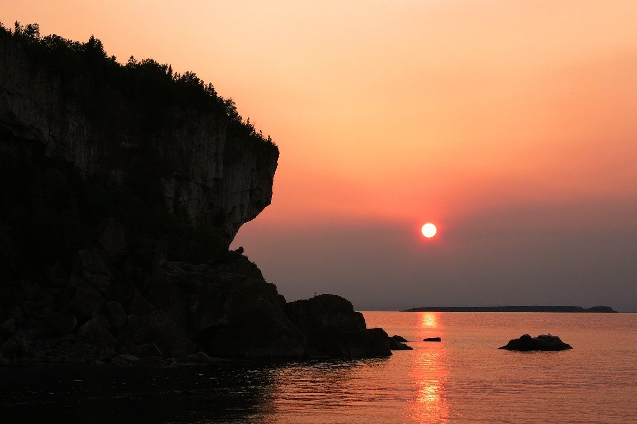 coast cliff rocks free photo