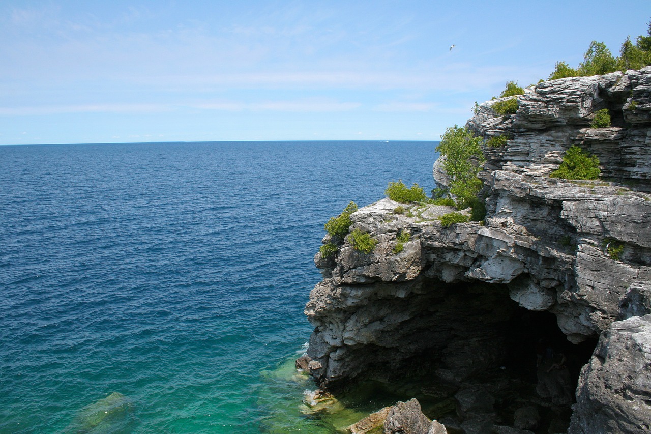 coast rocks shore free photo