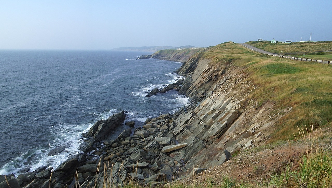 coast cliff rocks free photo