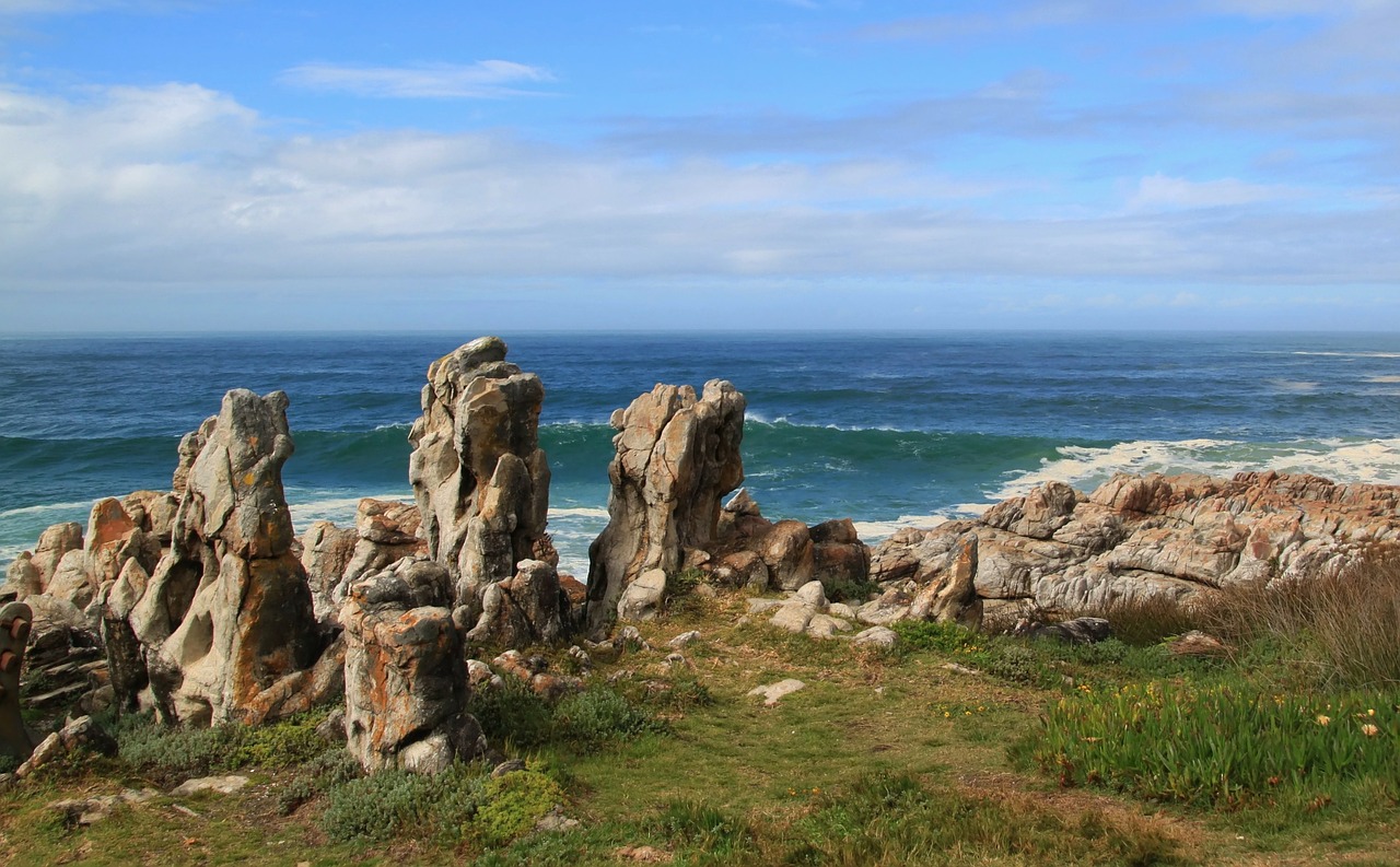 coast cliff stone coast free photo