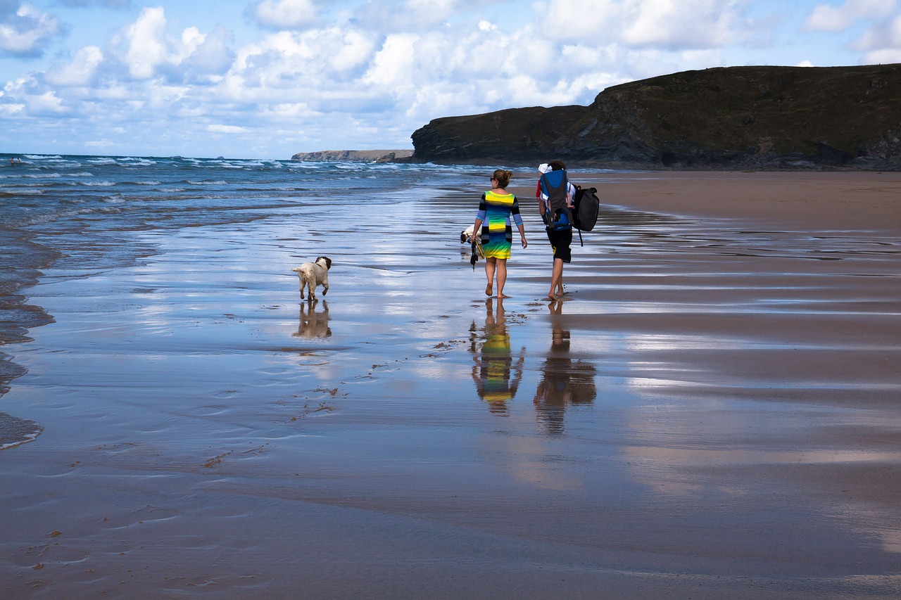 coast mudflat hiking beach free photo