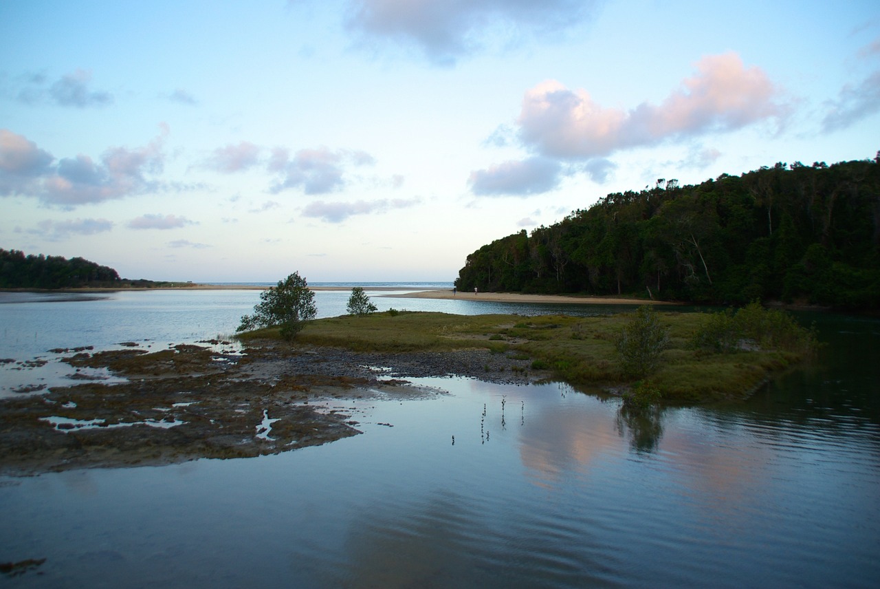 coast seascape reflection free photo