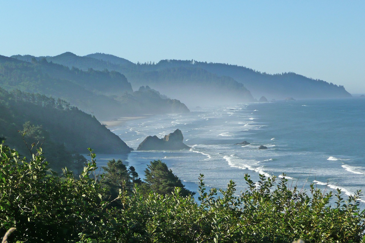 coast shoreline oregon free photo