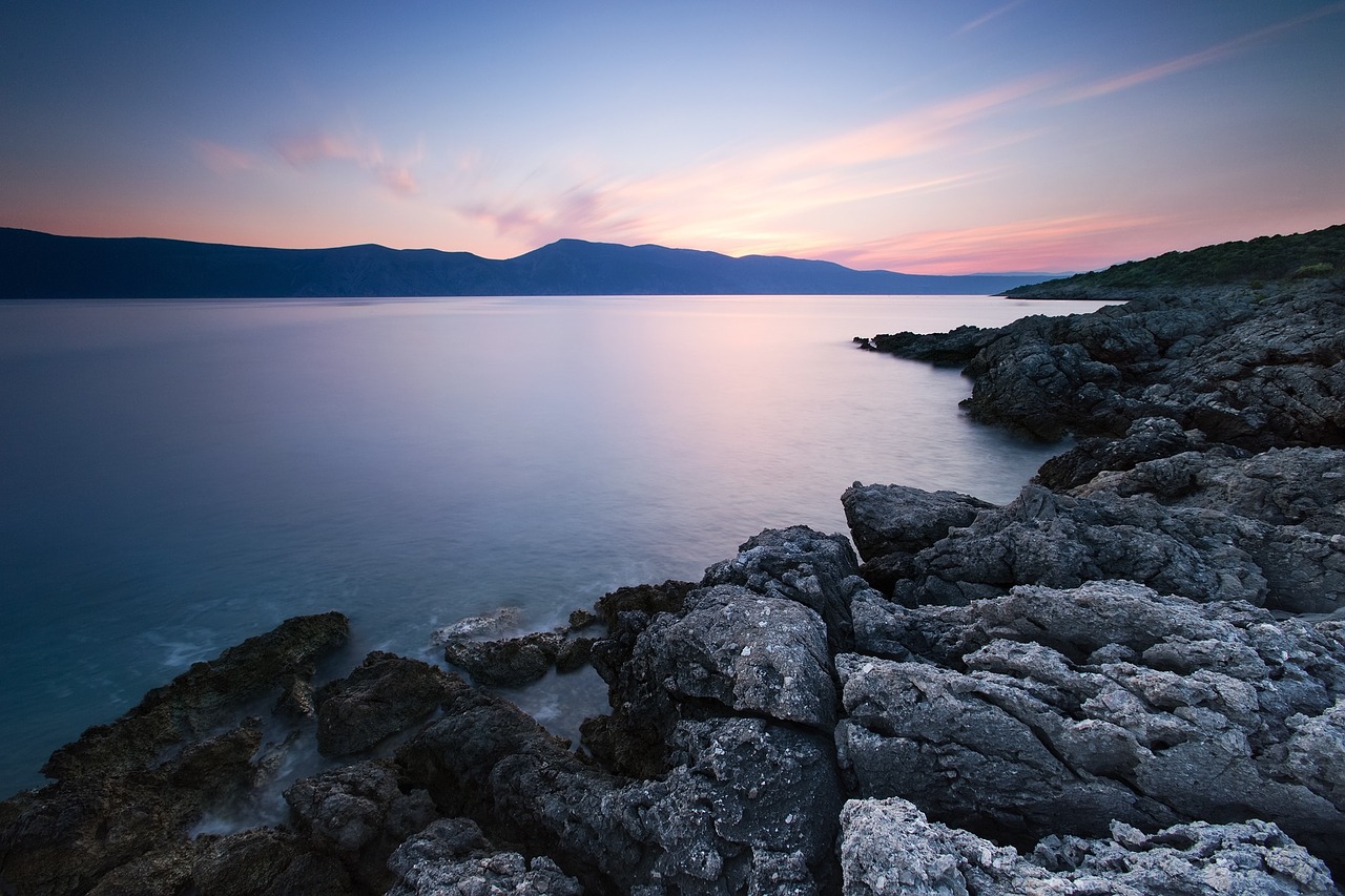 coast shore rocks free photo