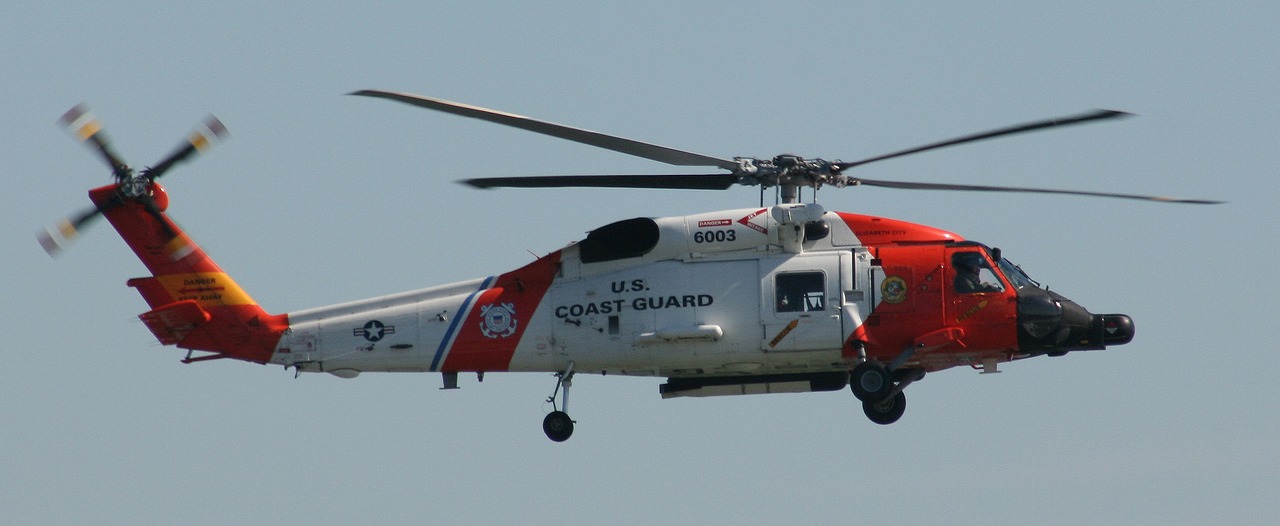 coast guard military helicopter free photo