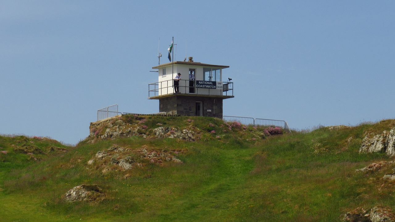 coast guard  wales  britain free photo