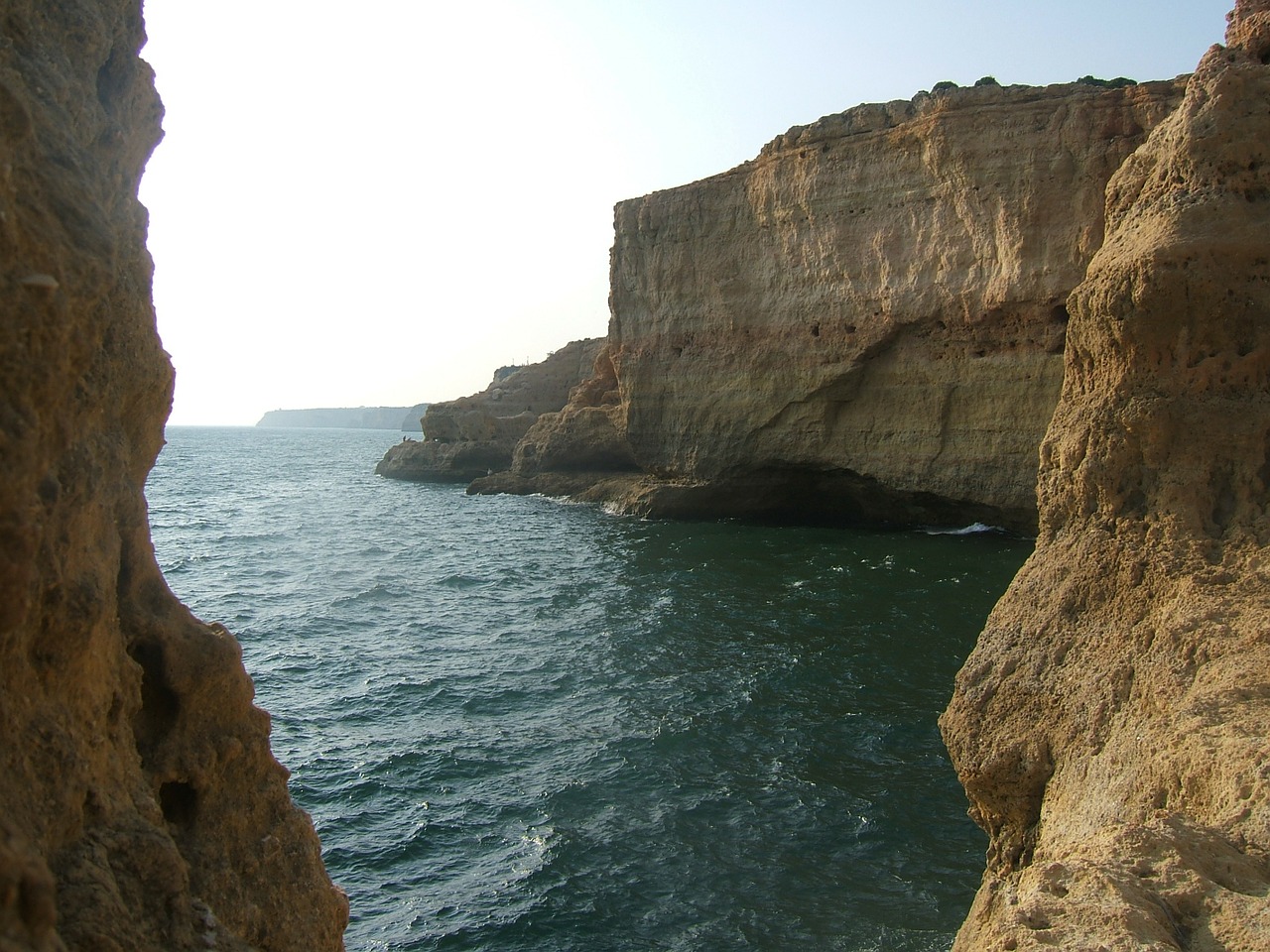 coastline portugal rocks free photo