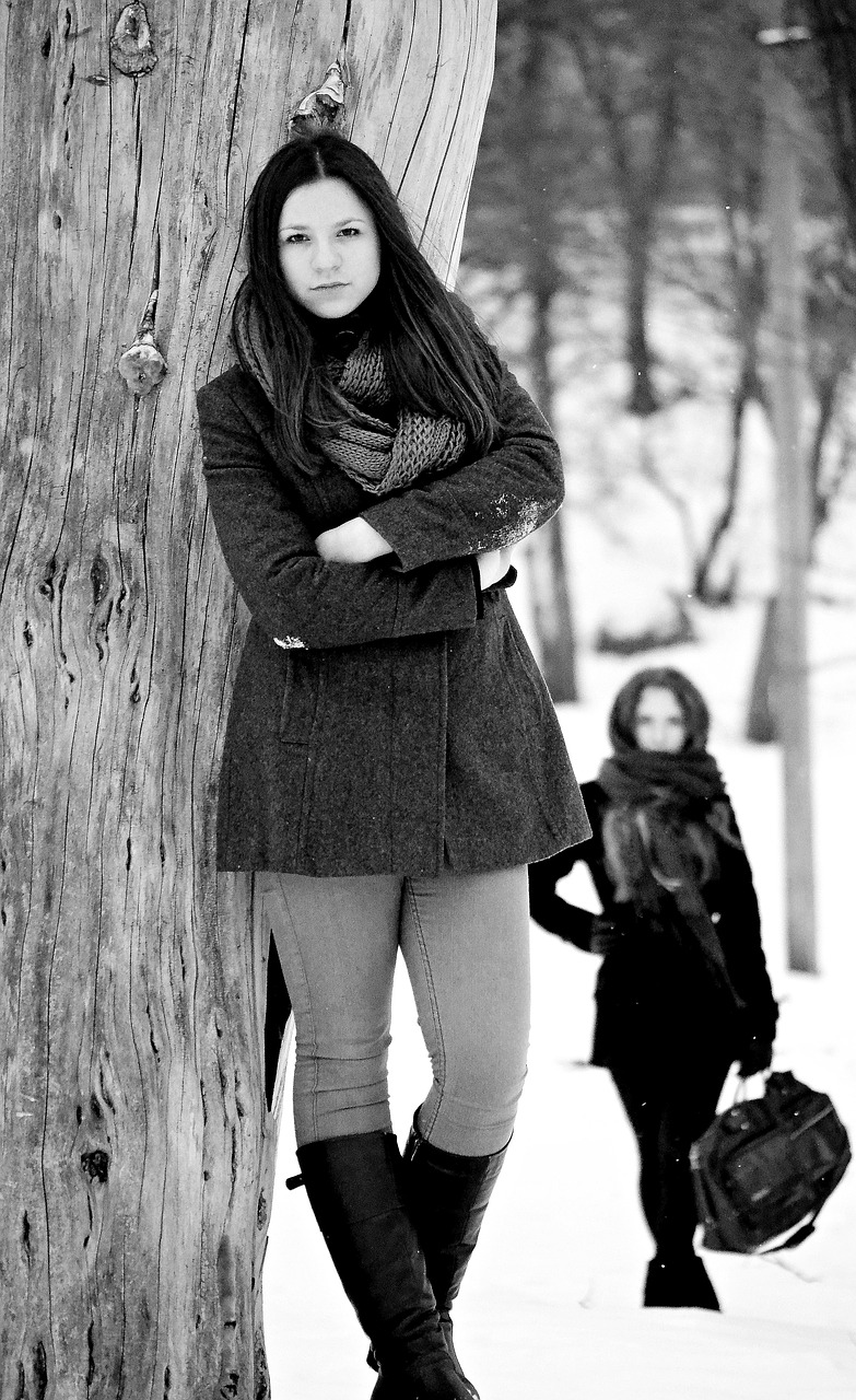 coat winter girl free photo