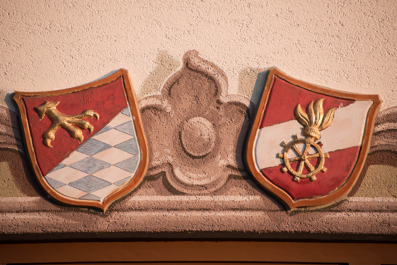 coat of arms community crest facade free photo