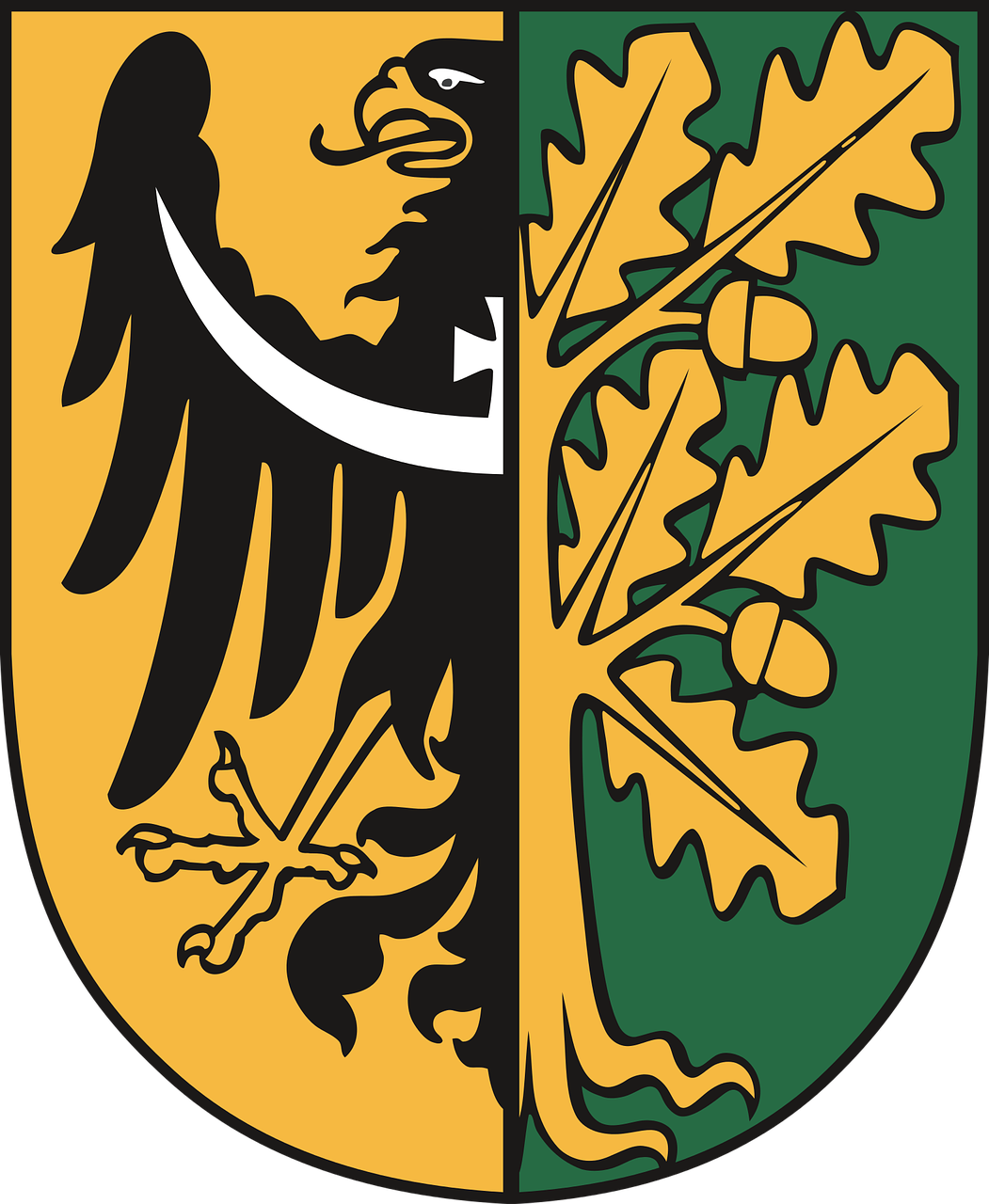 coat of arms district wałbrzyski poland free photo