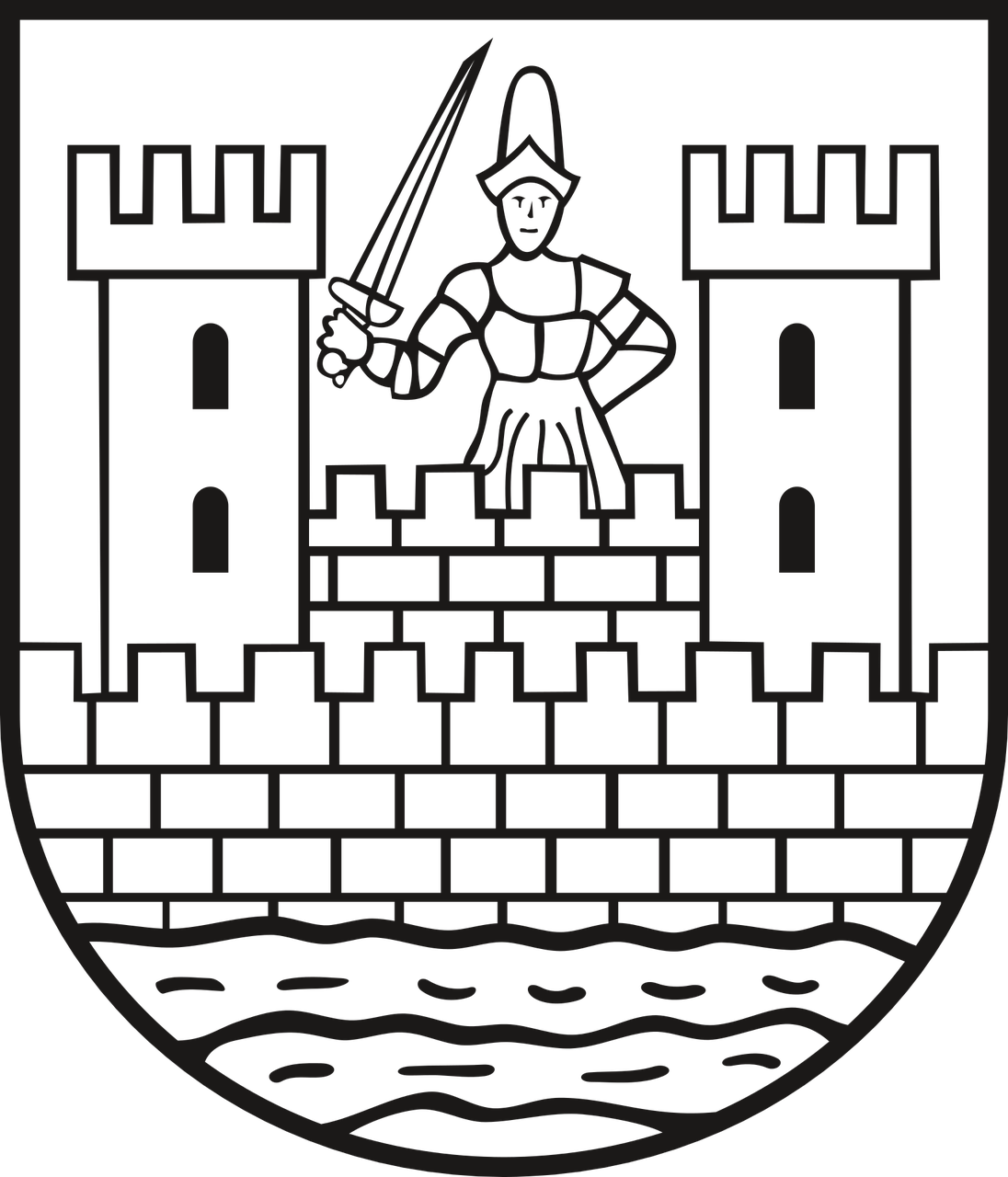 coat of arms sochaczew poland free photo