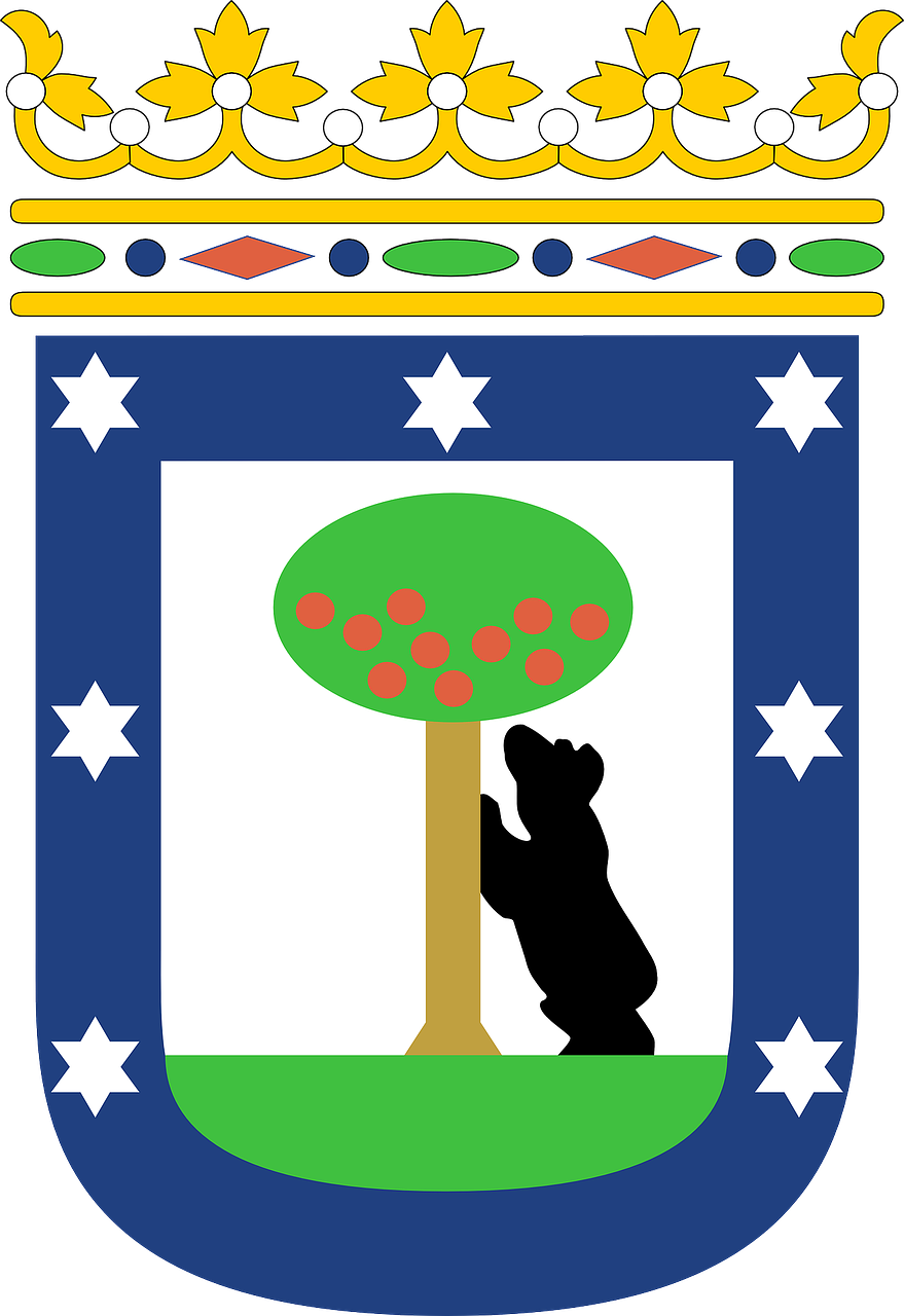 coat of arms madrid symbol free photo