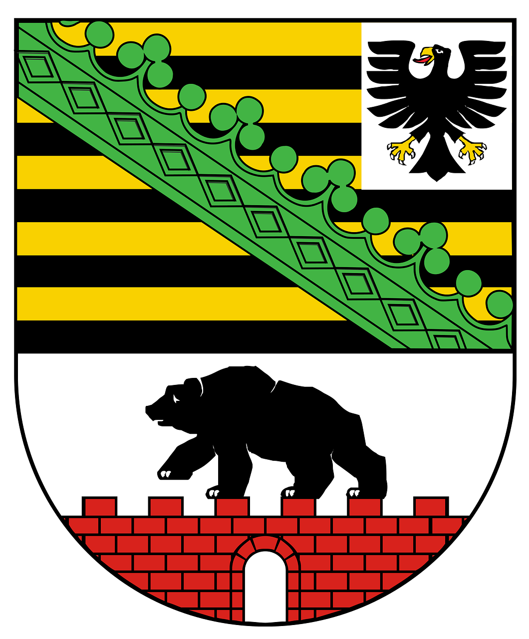 coat of arms saxony-anhalt germany free photo