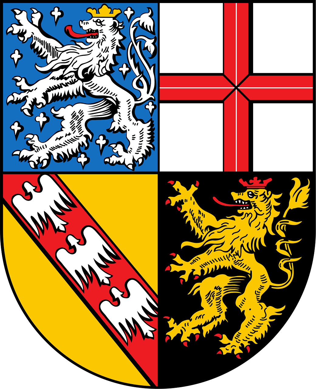 coat of arms saarland germany free photo