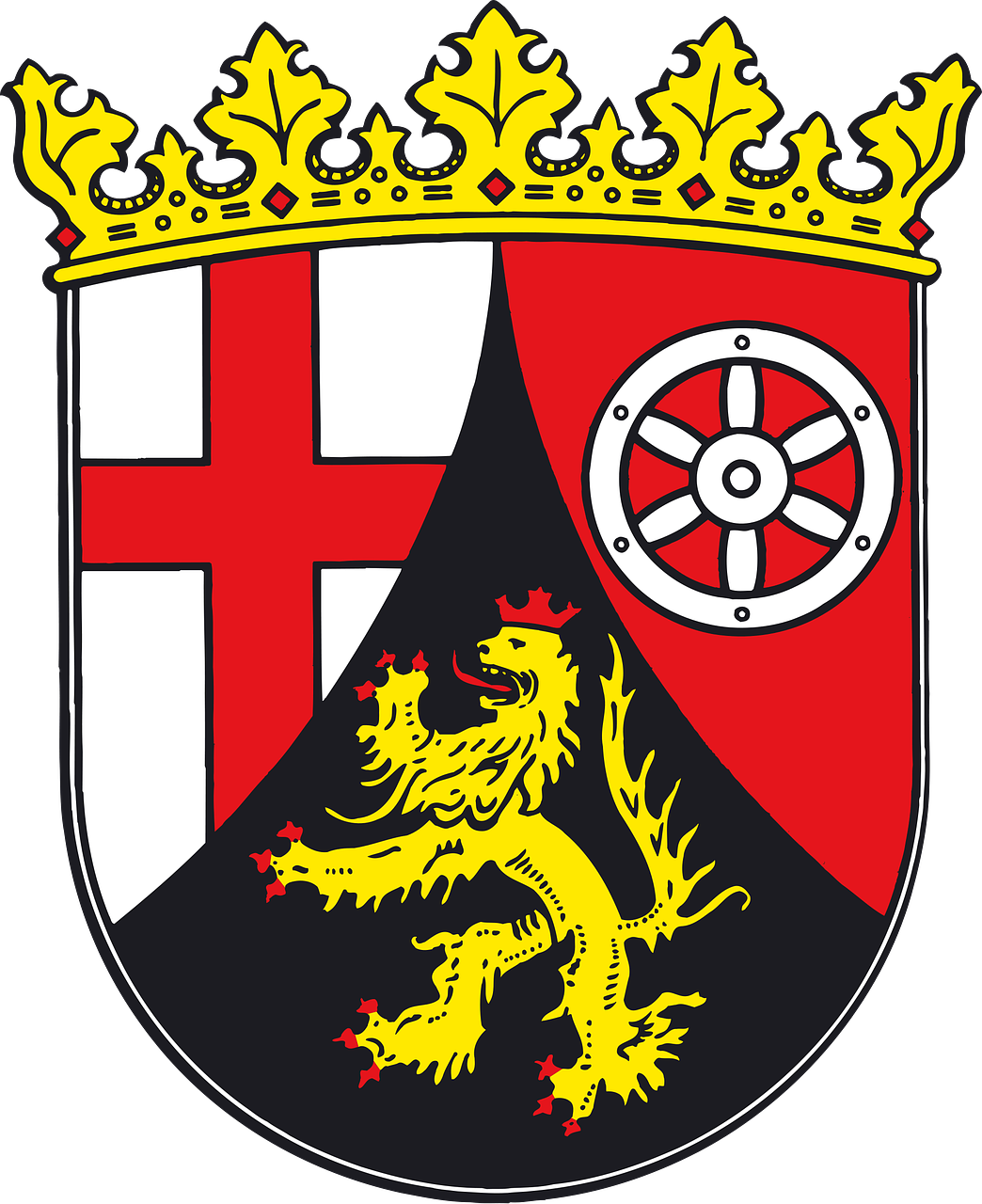 coat of arms rhineland-palatinate german free photo