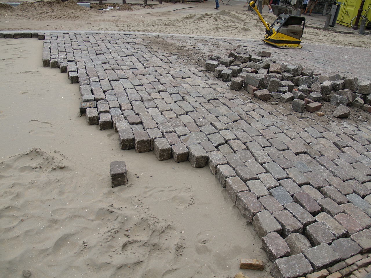 cobble work sand free photo