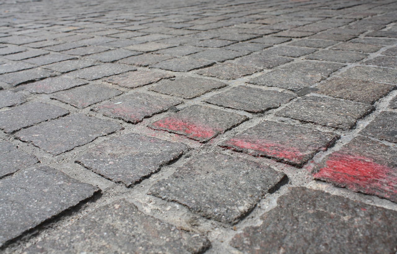 cobblestone stone paving free photo