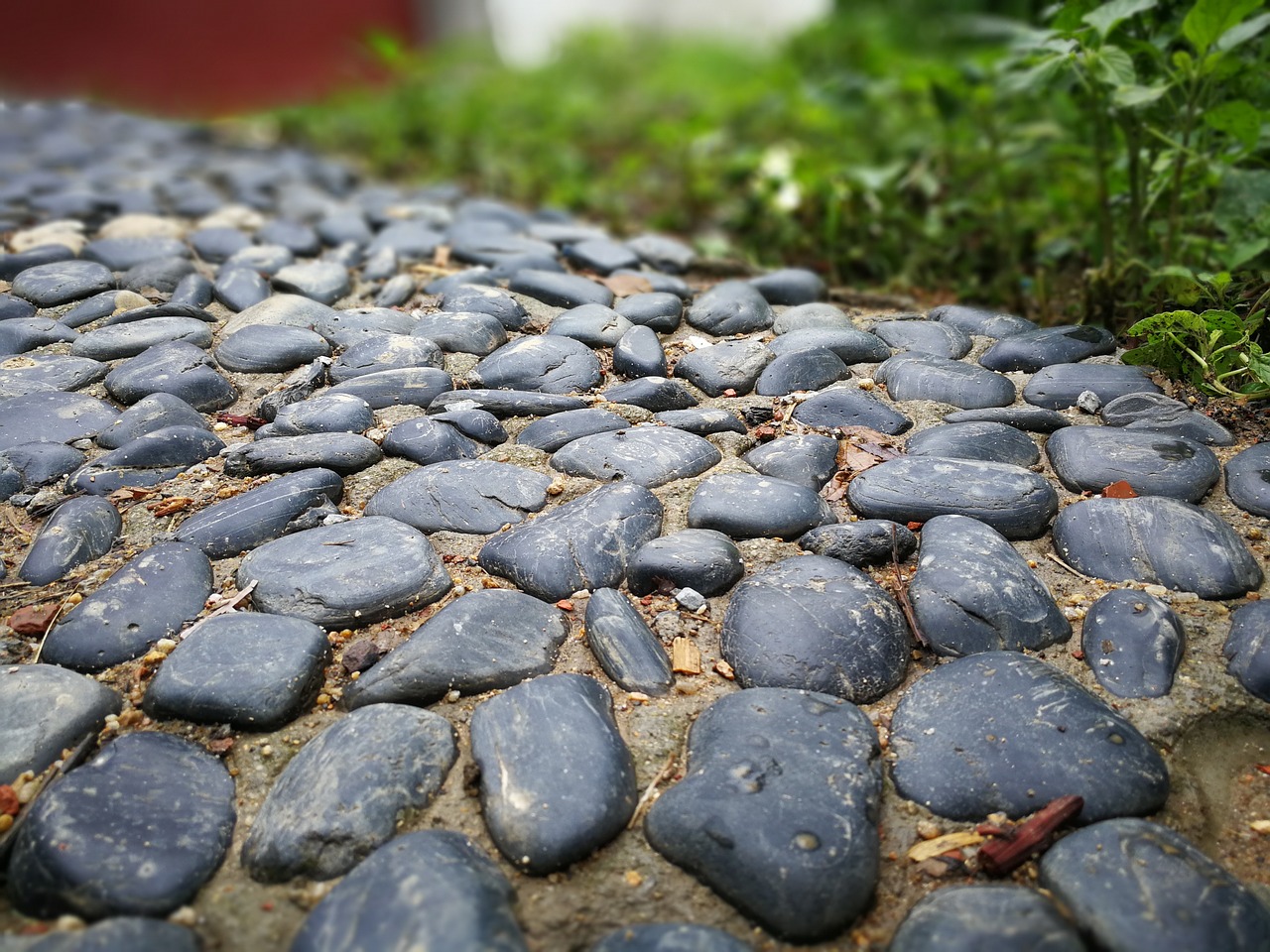 cobblestone lane gravel free photo