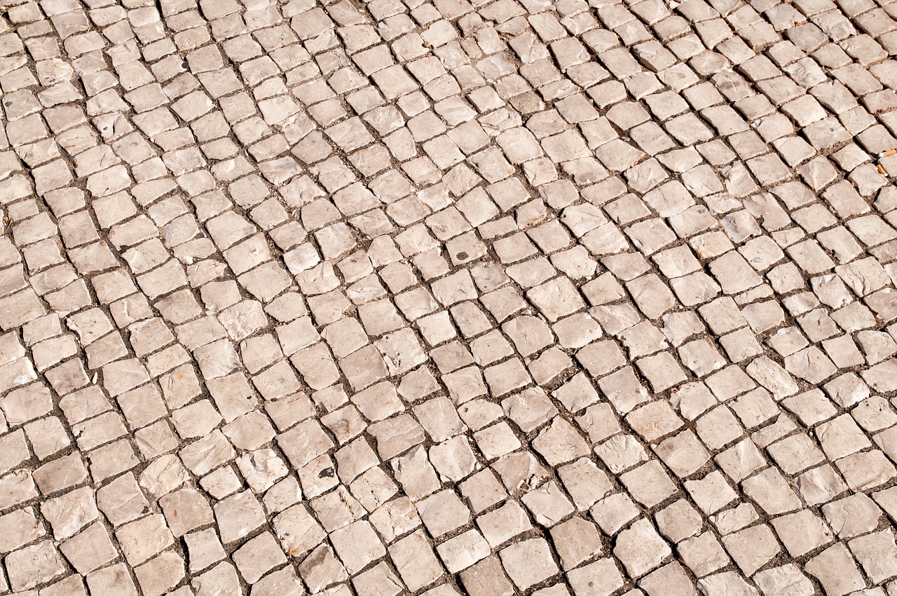 cobblestone street stones free photo