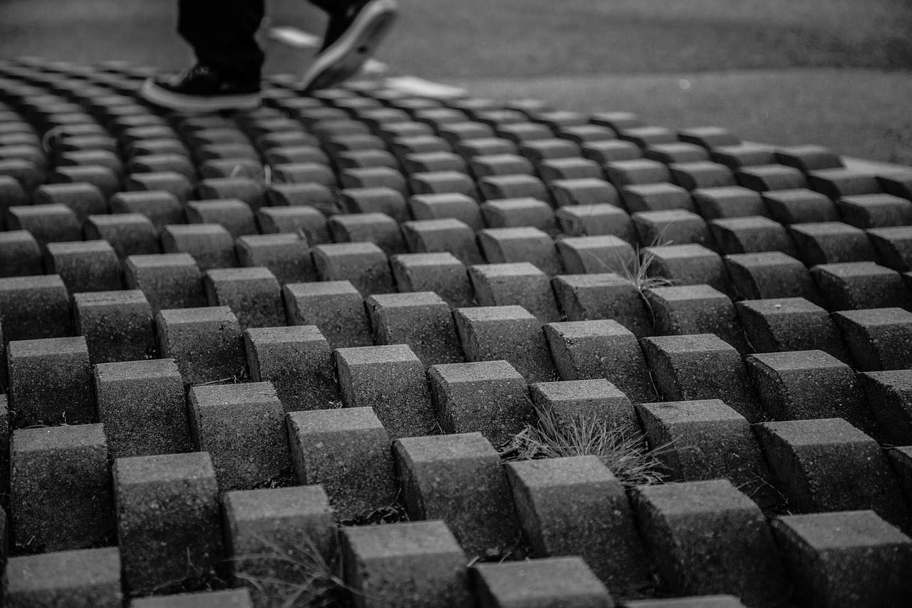 cobblestone shoes walking free photo